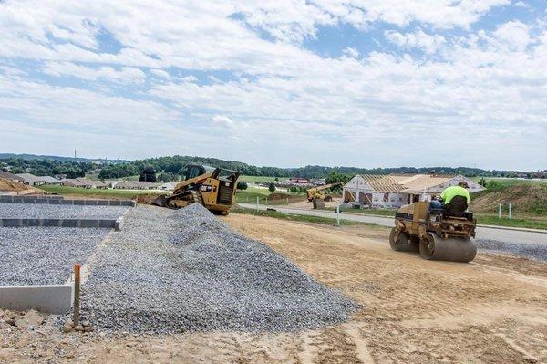 Site excavation and grading