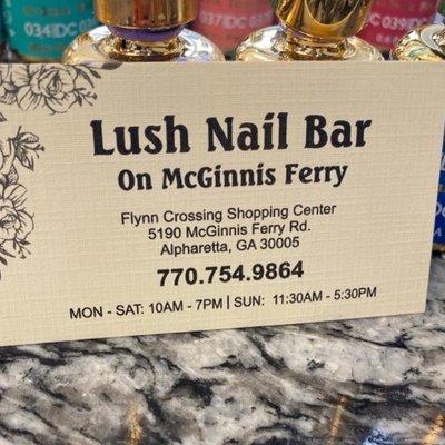 Lush nail bar