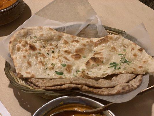 Garlic Naan and Roti