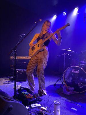 Becca Murray shredding the guitar