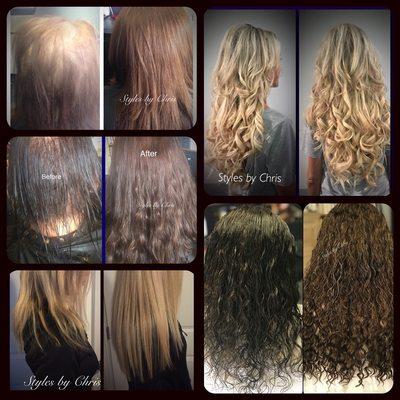 Hair extensions helping Those with fine thin hair issues.