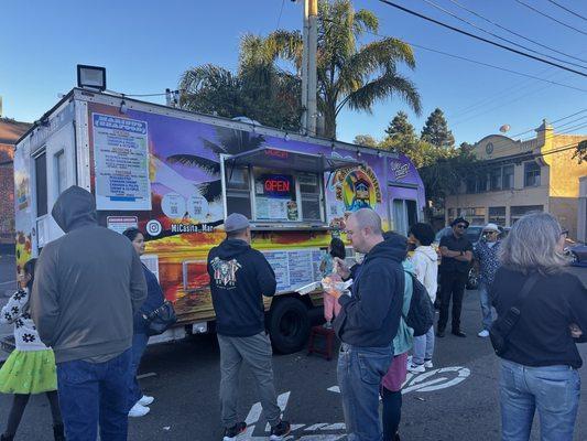 Outside of food truck at a recent event.