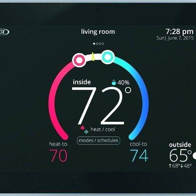 The Lennox climate control panel system, easy to use and view all your information in one place!