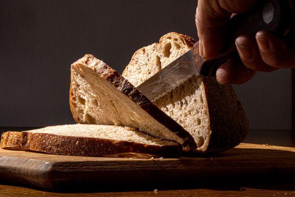 The only ingrediants are flour, salt & water. 
 
 Naturally femenented
 
 The best bread in the Bronx