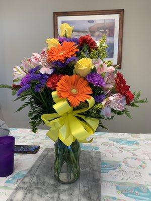 Birthday flowers with a $40 budget