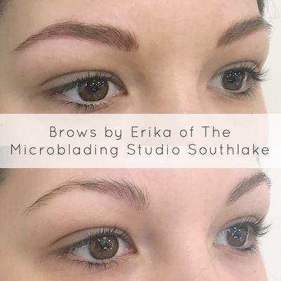 Fluffy brows. Not to much but enough to really make the brows pop.