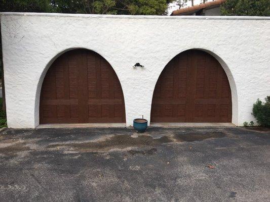 WOOD GRAIN CARRIAGE DOORS IN NORMAN