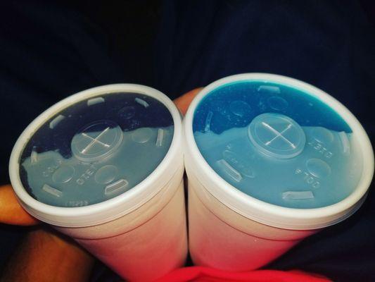 Slush puppies. Large. $2 each. Grape vs Blue Razz