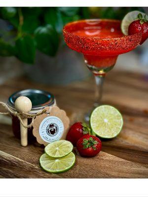 Strawberry margarita jam