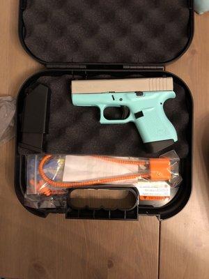 robin egg blue Glock 43