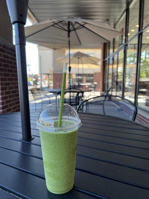 Glad to have a smoothie place next to a hot yoga spot!