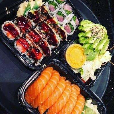 Sushi , Rolls , Salad