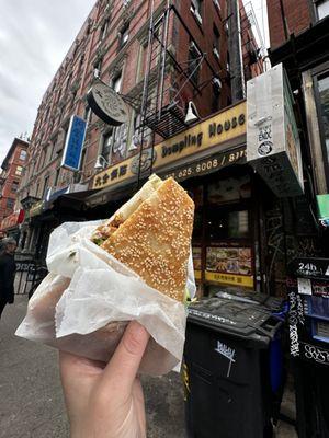 17A. Sesame Pancake with Peking Duck