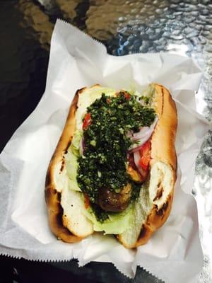 Amazing Choripan with chimichurri !!