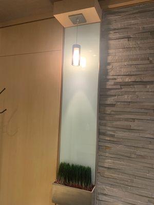 This is one of the two pendant lamps that hang in my office reception area.