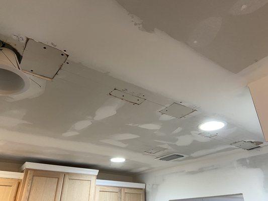 Drywall repairs needed