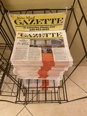 We carry local free papers.