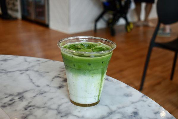 Iced Vanilla Matcha ($6)