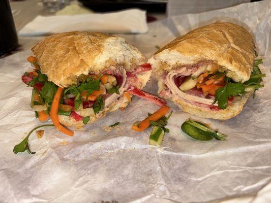 My cold cut Banh Mi, really good