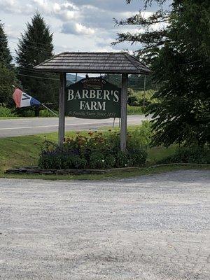 Roadside stand sign - it's 3 miles south of Middleburgh, NY.