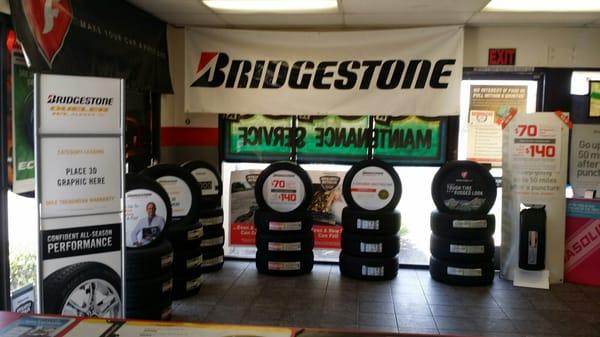 Wide variety of selection in Bridgestone and Firestone tires stop by for a quote