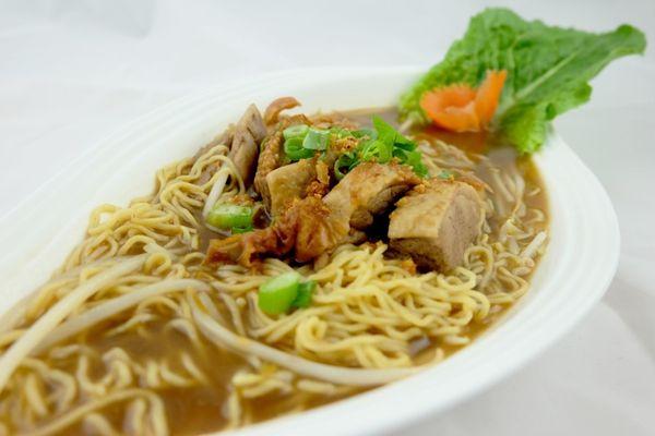 DUCK NOODLE SOUP WITH EGG NOODLE