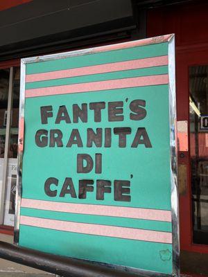 fante's granita di caffè