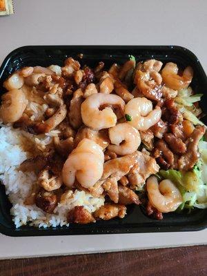 Chicken And Shrimp Teriyaki.