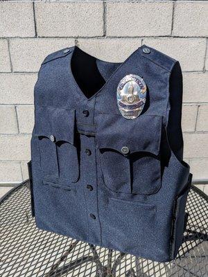 Class A Tactical Vest PD Blue Custom