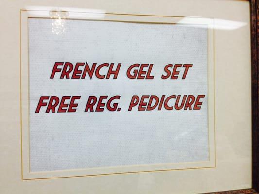 FREE PEDICURE !!!!