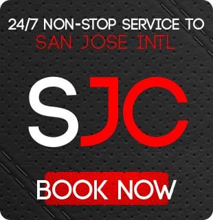 24 hour non-stop taxi service to San Jose International Airport