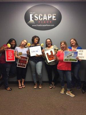 We made it out with 2 minutes to spare!