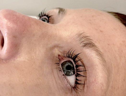 Lash lift and tint