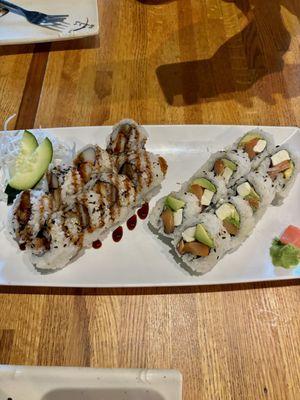 Tempura shrimp & Philadelphia roll