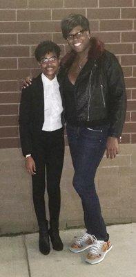 Me and my little cousin after her concert with the Grovetown High Chorus