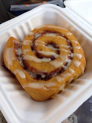 Sweet Potato Cinnamon Roll with Icing of course :)