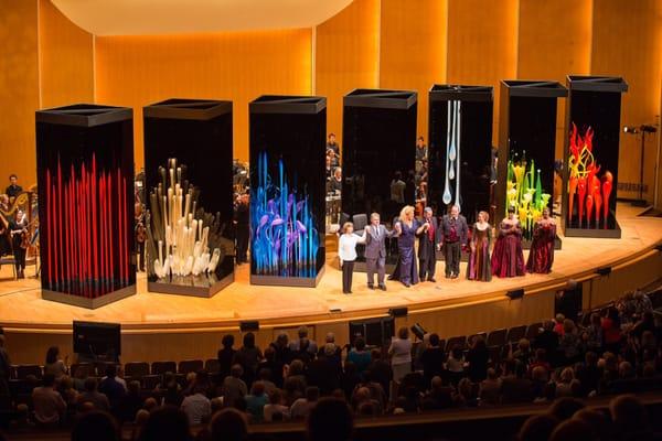 2014 performance of Bartok's "Bluebeard's Castle" opera, with sets by Dale Chihuly. Photo  by Michelle Day.