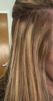 Patchy/bleeding highlights