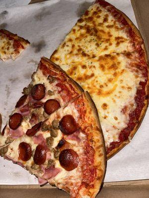 Large Meat Lovers Pizza & Large Cheese Lovers Pizza