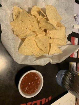 Nachos and salsa (complimentary)