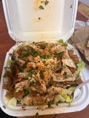 Chicken Regular Fattoush Salad.