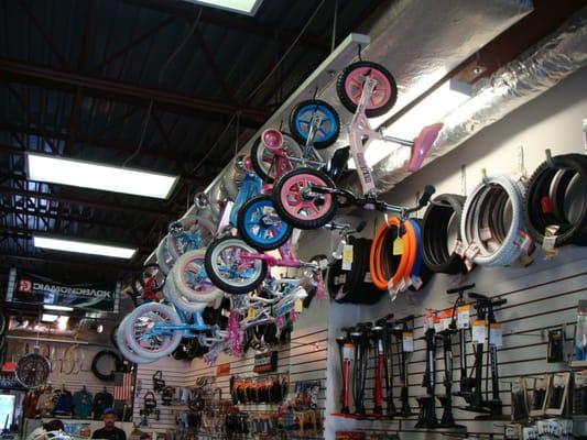 We have years of experience finding the right size bike for your son or daughter.