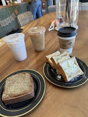 Nutella pound cake & vanilla croissant cube