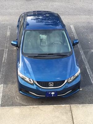 This the Honda Civic I purchased at Honda Cars of Aiken through Dustin Rushton