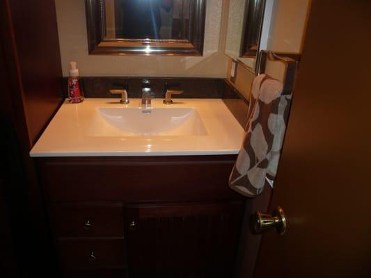 A vanity we installed