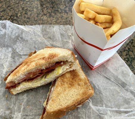 BLT and fries