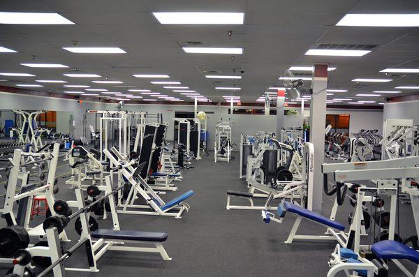 Many many exercise machines.