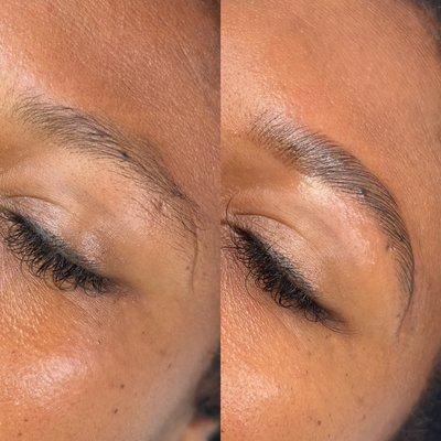 Brow lamination and tint by Andrea