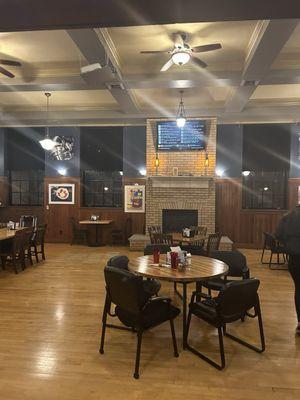 Inside dining area