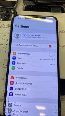 Phone Screen Crack Before Repair
